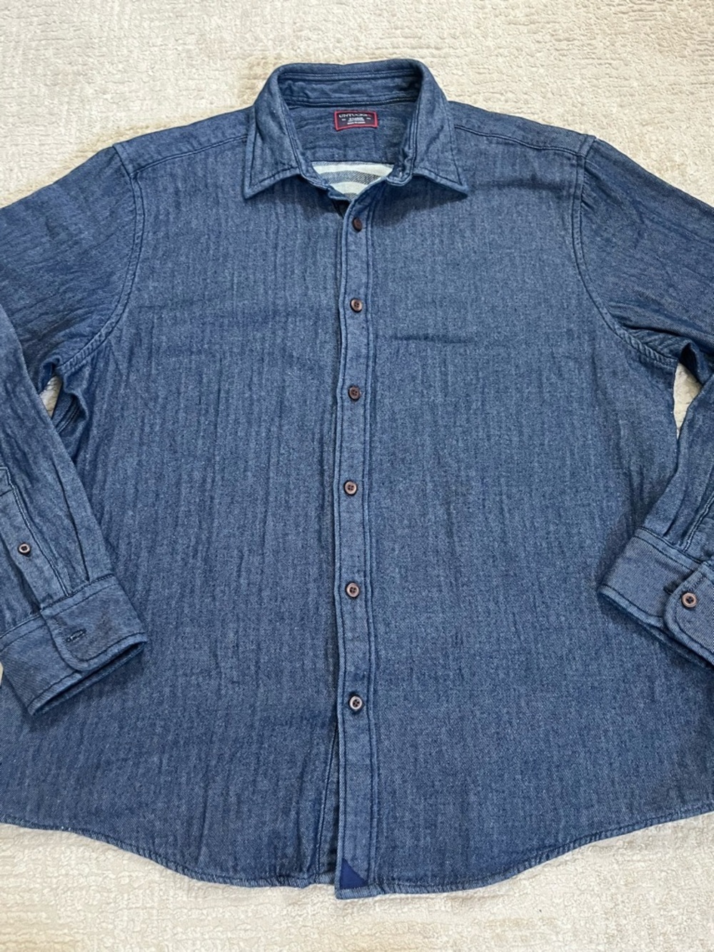 UNTUCKit Indigo Lined Button Down Shirt